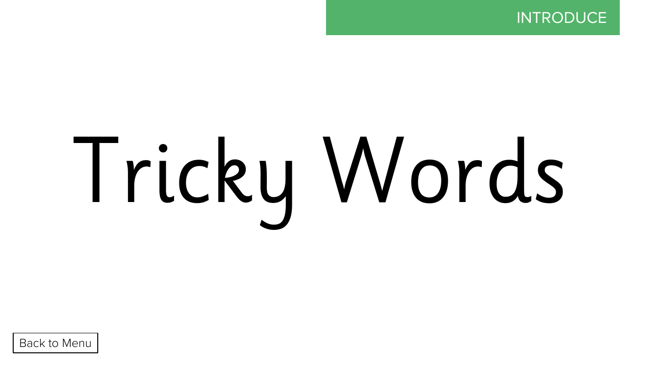 Week 4, lesson 4 Tricky Words (here,says,love) - Phonics Phase 4 - Presentation