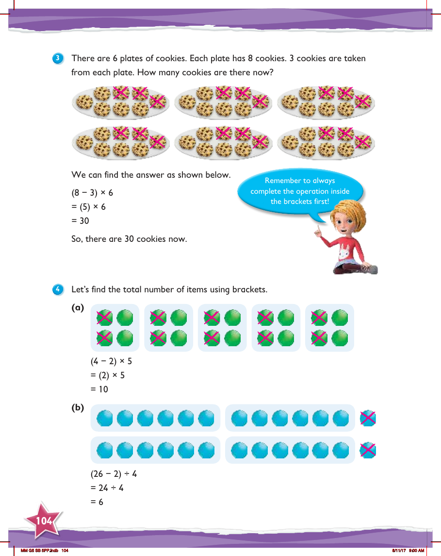 Max Maths, Year 5, Learn together, Mixed operations with a pair of brackets (3)