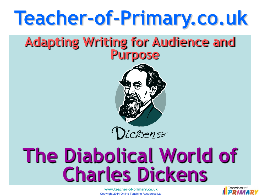 The Life of Charles Dickens - Lesson 1 - The Diabolical World of Charles Dickens PowerPoint