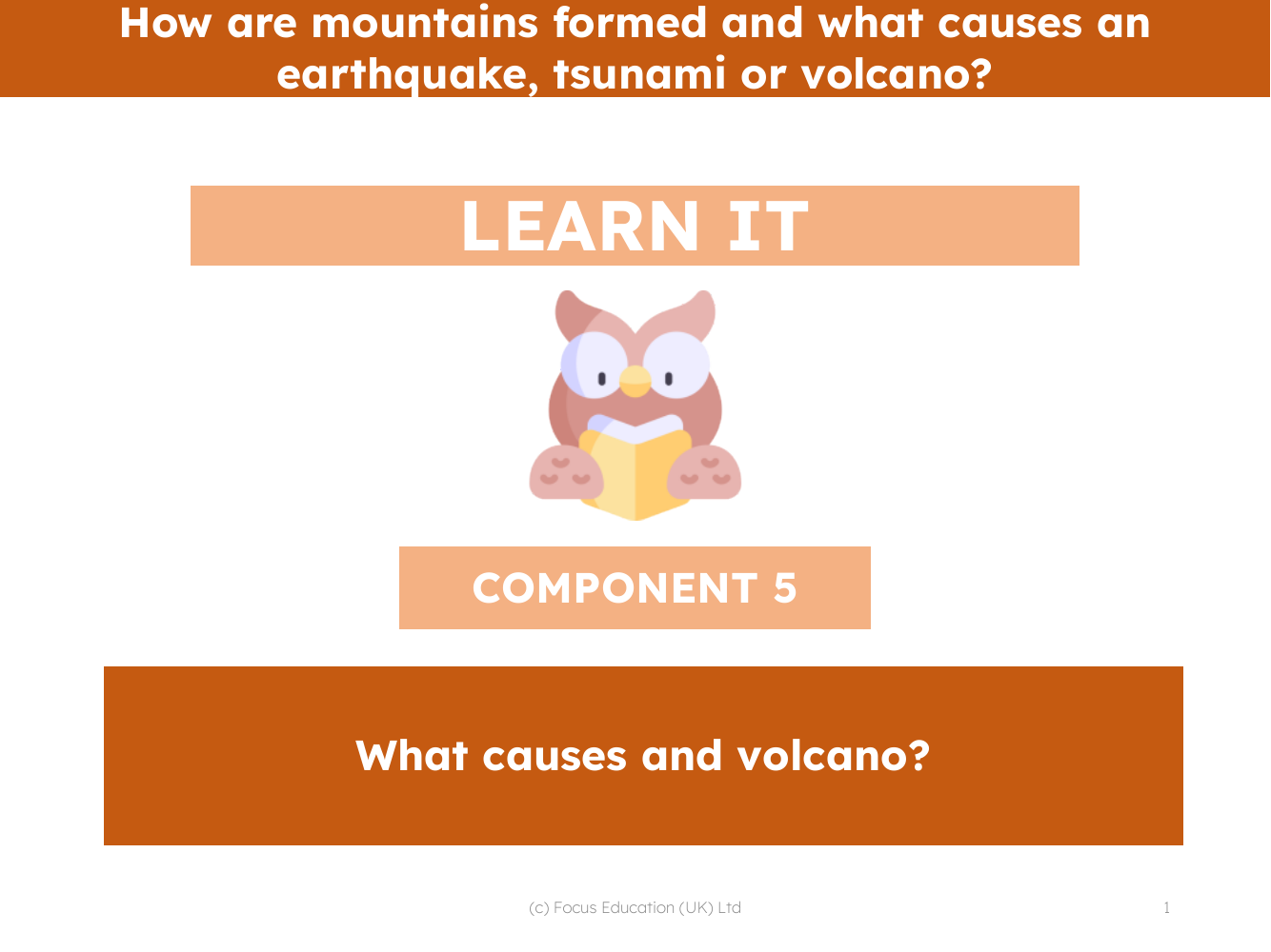 What causes a volcano? - Presentation