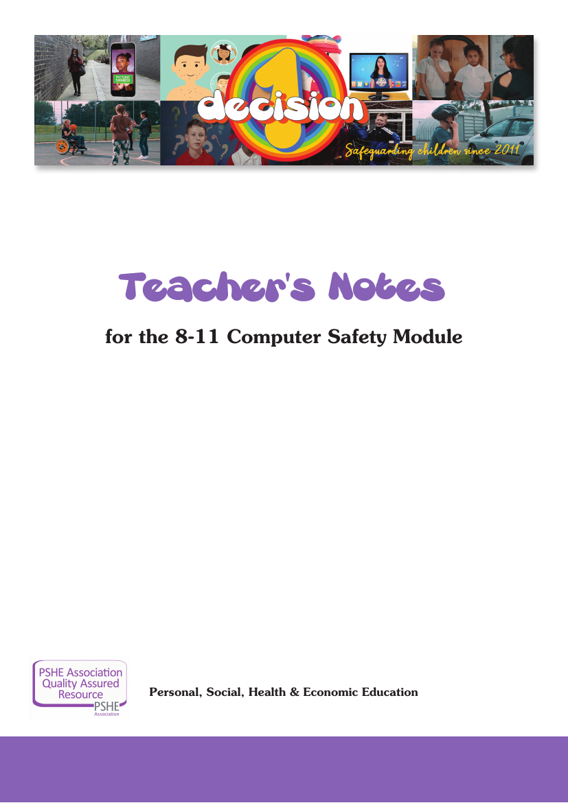Computer Safety - Teacher Notes