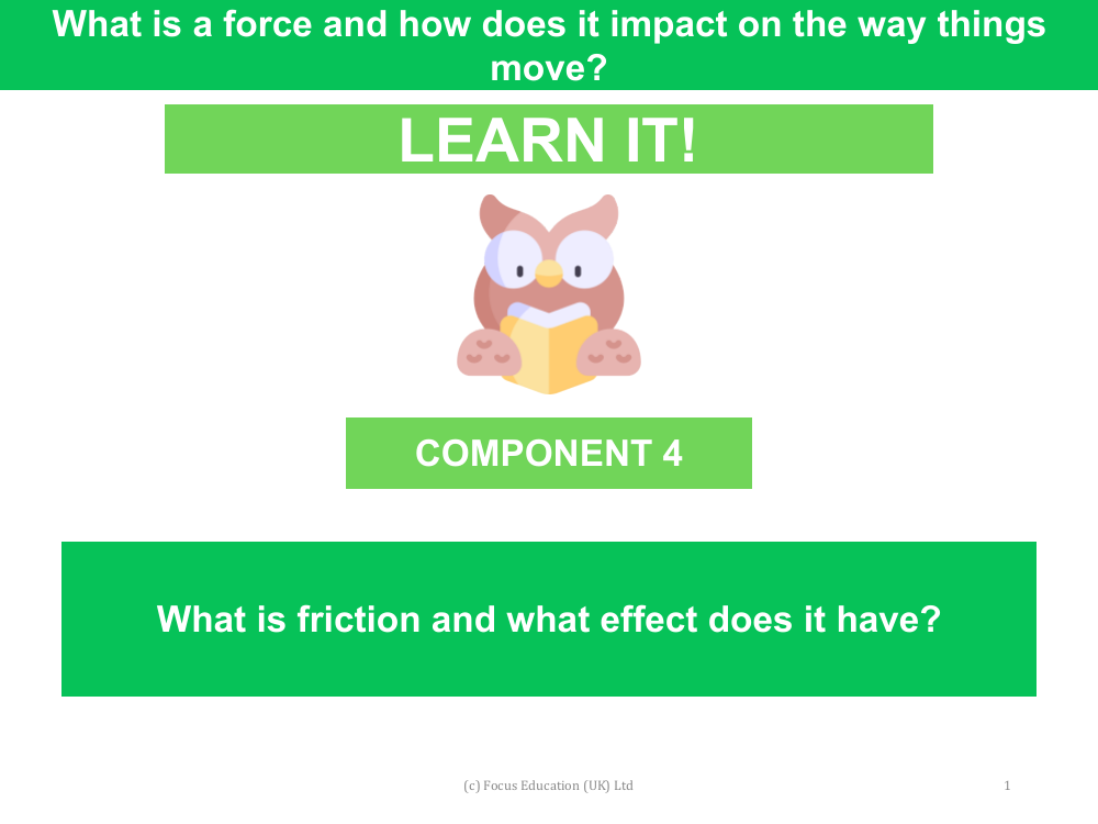 What is friction and what effect does it have? - presentation