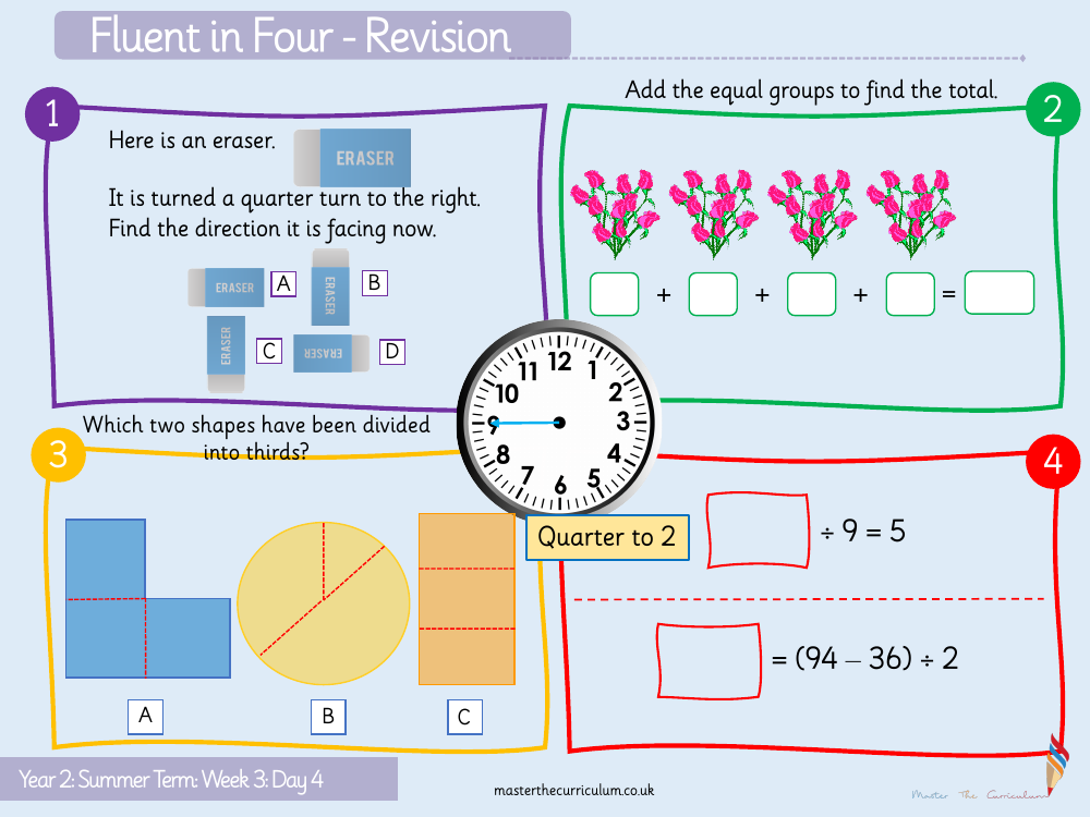 Position and direction - Describe movement activity - Worksheet