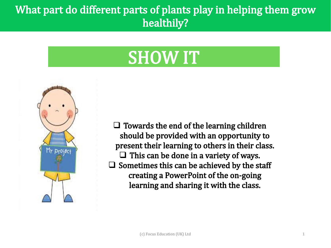 Show it! - Plants - 2nd Grade