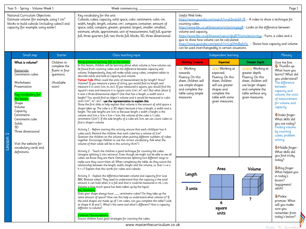 Volume - What is Volume - Planning