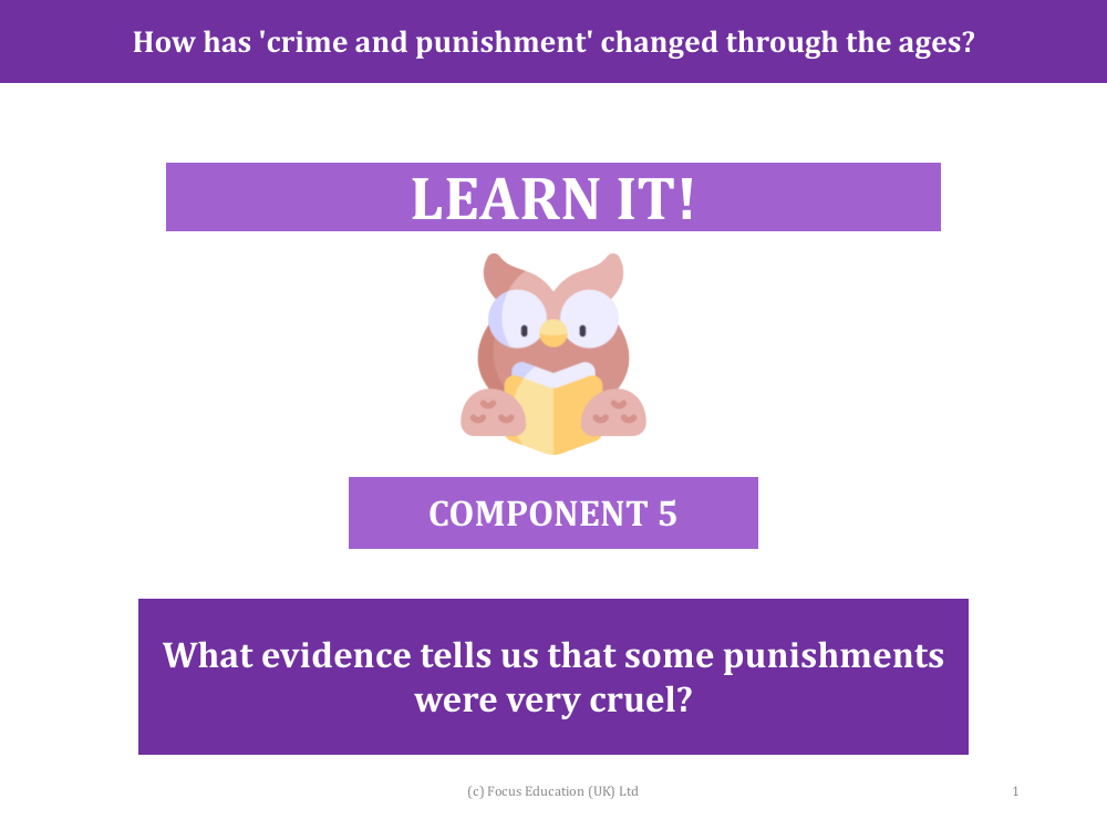 What evidence tell us that some punishments were very cruel? - Presentation