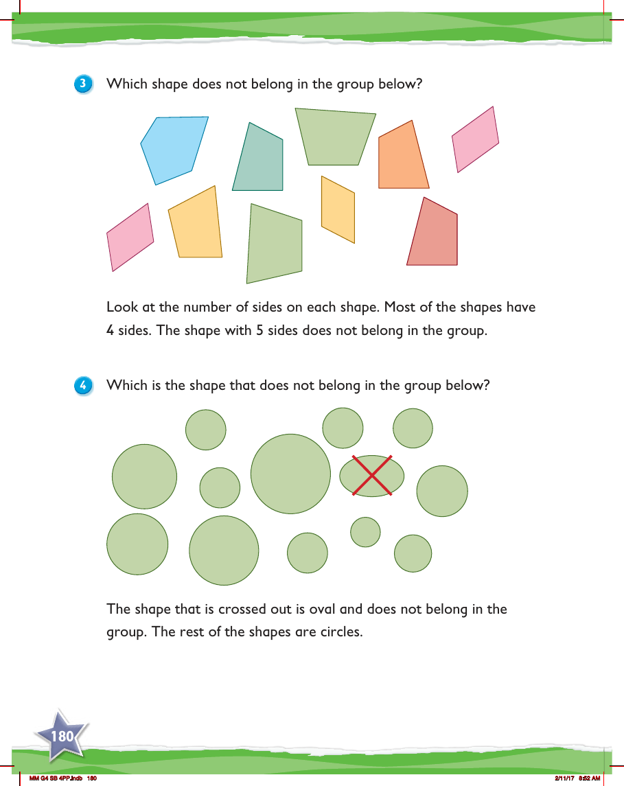 Max Maths, Year 4, Learn together, Classifying shapes (2)