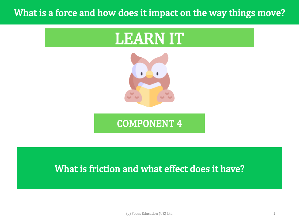 What is friction and what effect does it have? - presentation