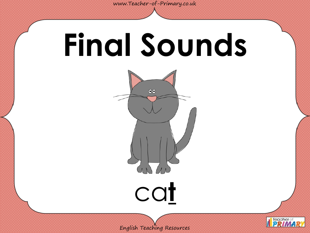 Final Sounds   EYFS - PowerPoint