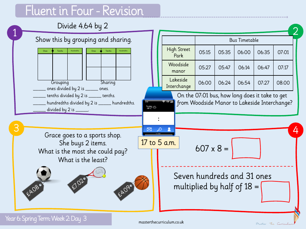 Decimal - Division to solve problems - Starter