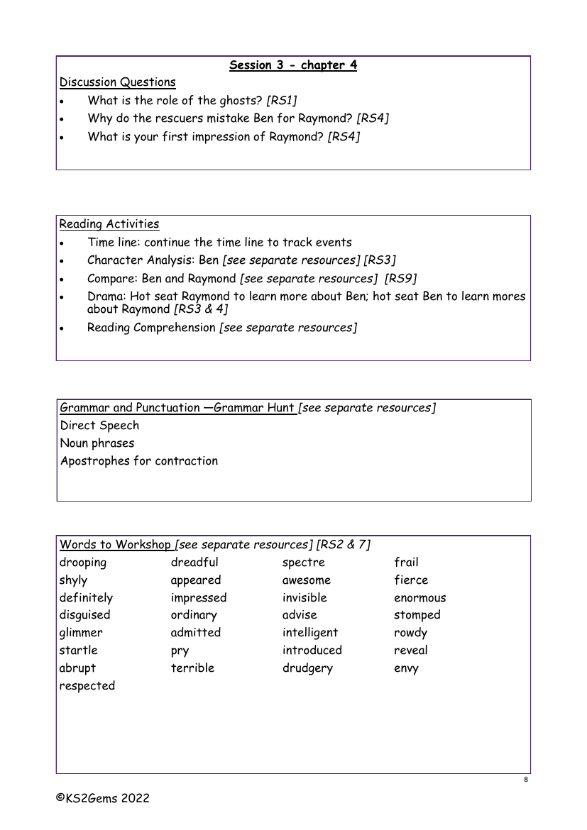 The Secret of Platform 13 - Session 3 - Worksheet