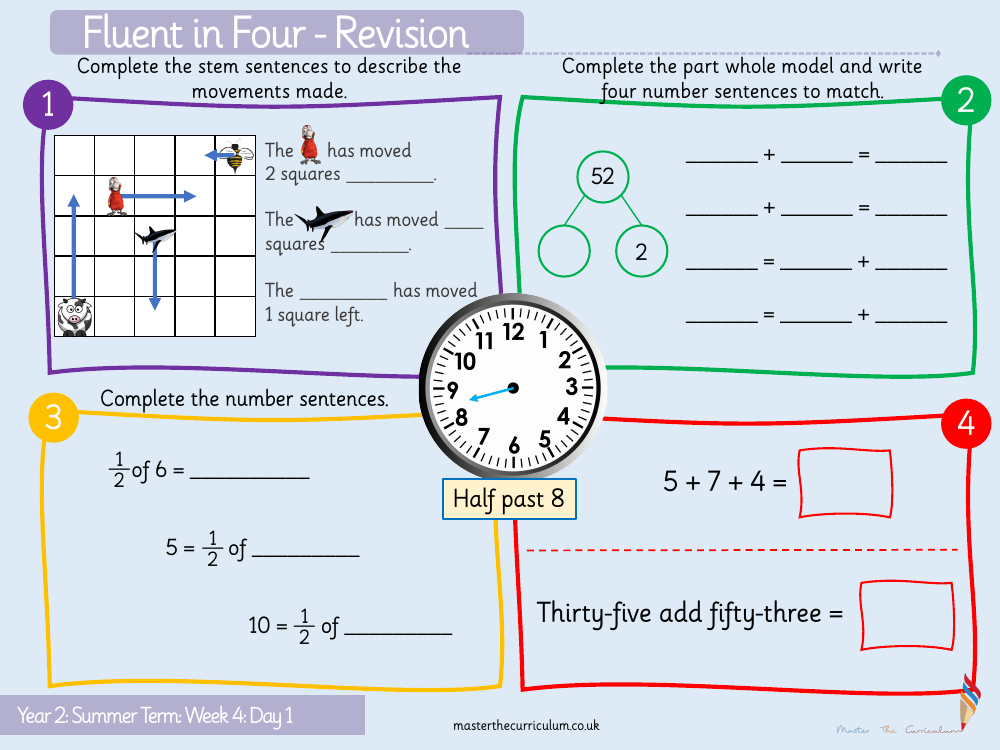 Position and direction - Describing turns - Worksheet