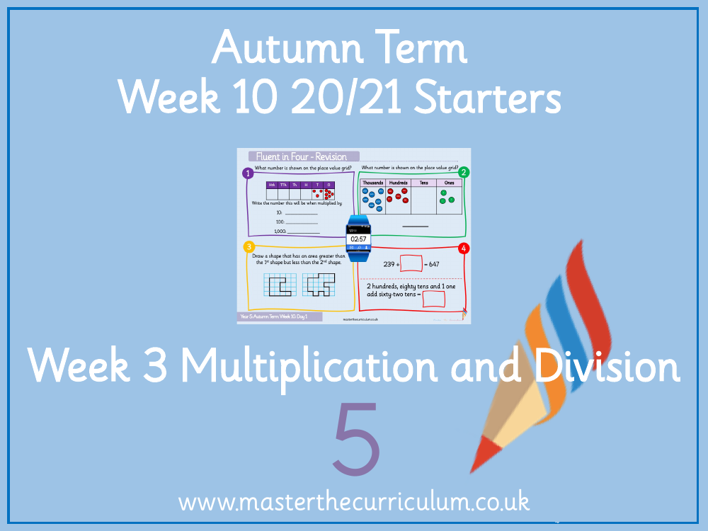 Multiplication and Division (1) - Divide by 10 - Starter