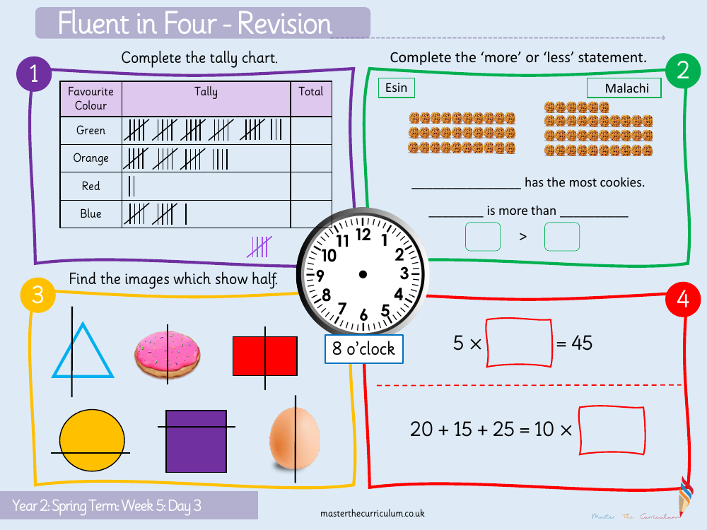 Statistics - Draw pictograms - Starter