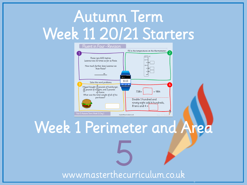 Perimeter and Area - Measure Perimeter - Starter