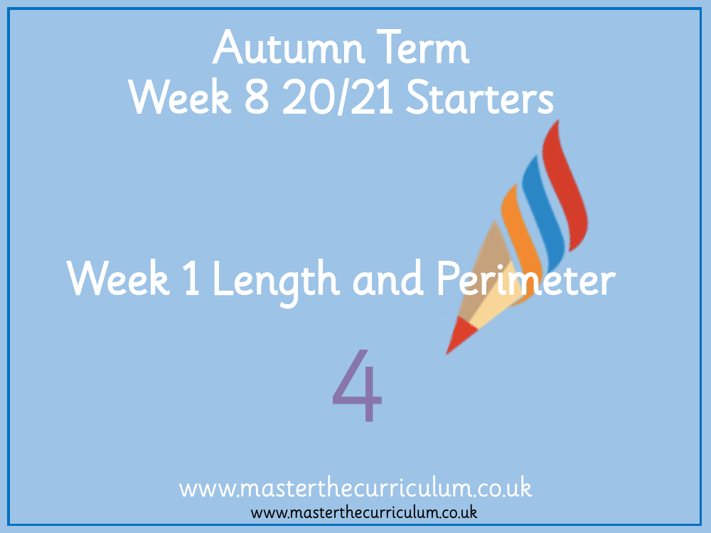 Measurement Length and Perimeter - Equivalent Lengths – m & cm - Starter