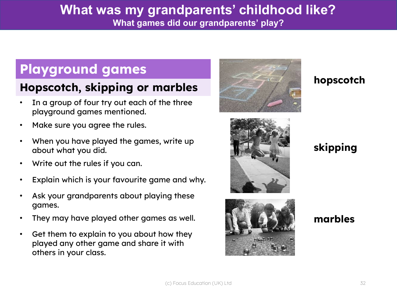 Playground games - Try them out
