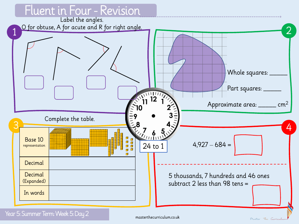 Properties of Shape - Compare and Order Angles - Starter