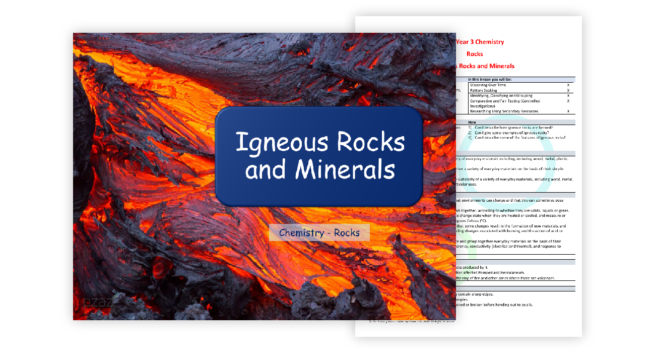 Igneous Rocks and Minerals
