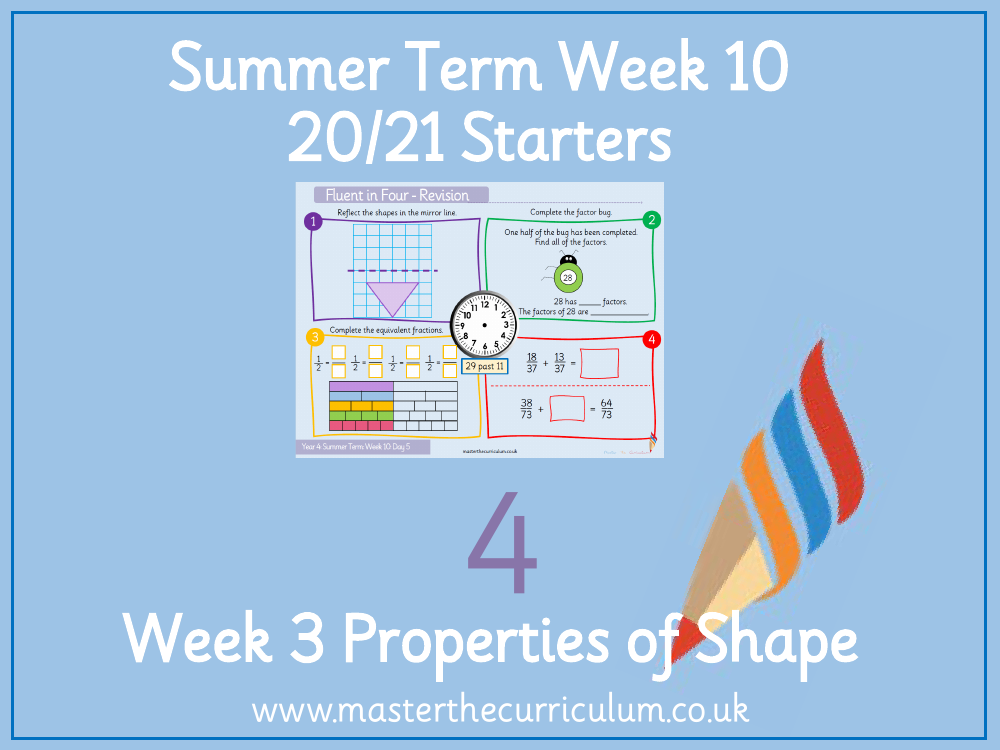 Properties of Shape - Symmetry Activity - Starter