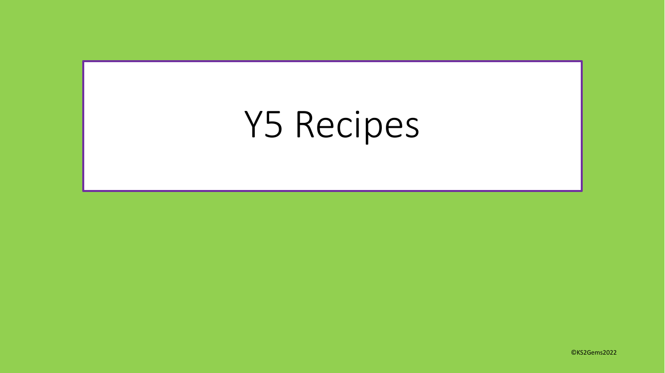 Recipes