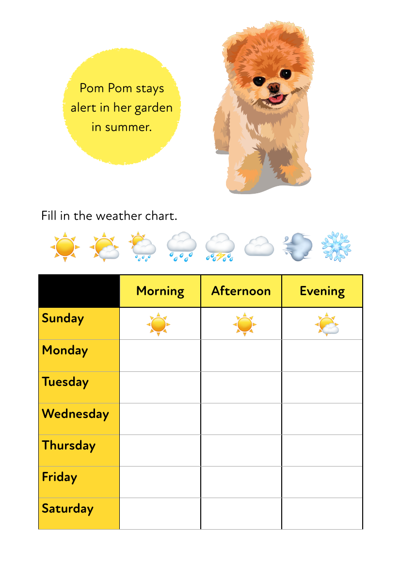 ‘Pom Pom In The Garden’ A Fun Writing And Drawing Activity (4 +) - Activity Pack