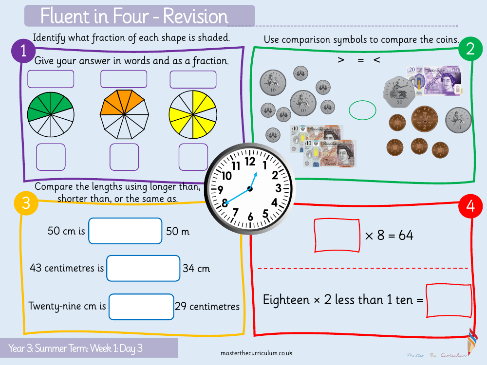 Fractions - Tenths - Starter