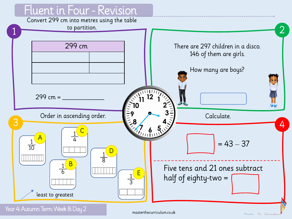 Measurement Length and Perimeter - Equivalent Lengths – mm & cm - Starter