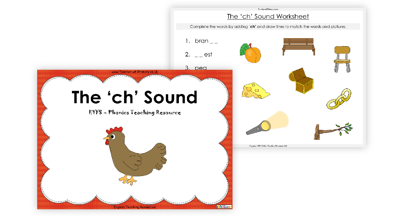 The 'ch' Sound - English Phonics teaching PowerPoint withs
