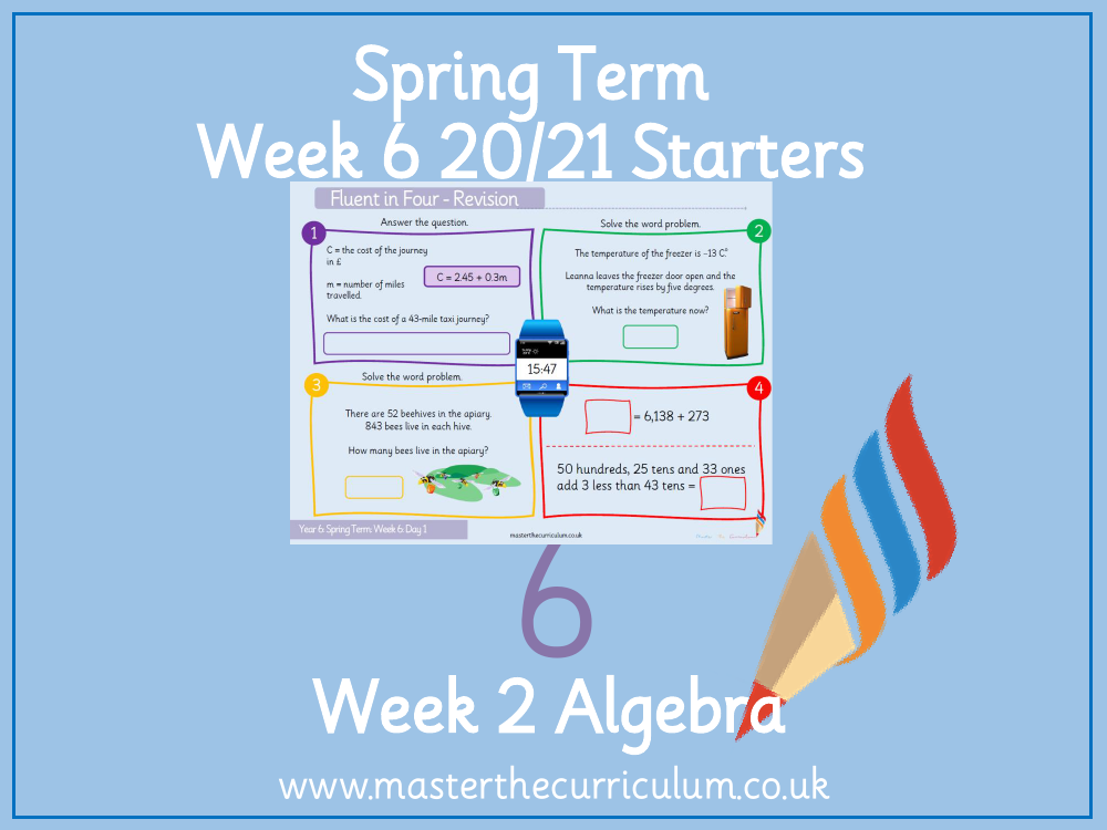 Algebra - Forming Equations - Starter