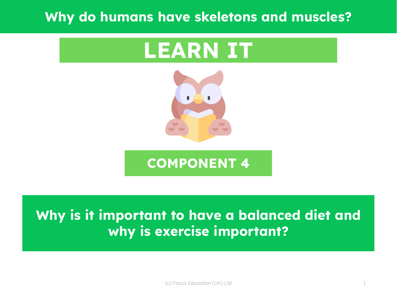 Why is it important to have a balanced diet and why is exercise important? - Presentation