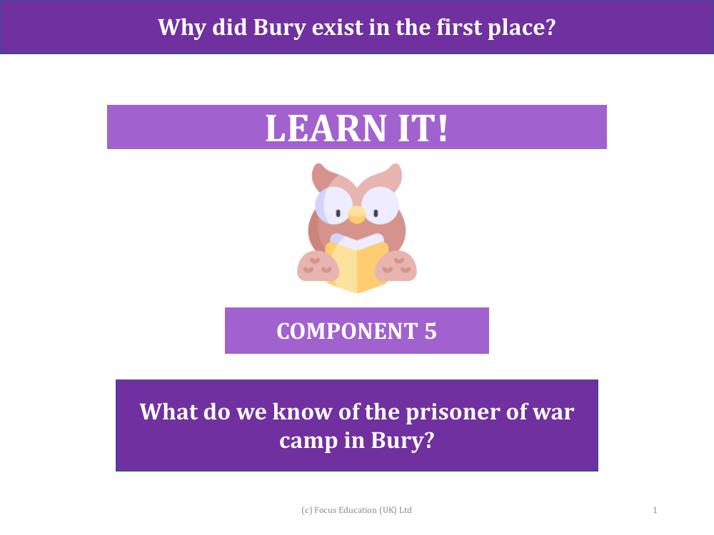 What do we know of the prisoner of war camp in Bury? - Presentation