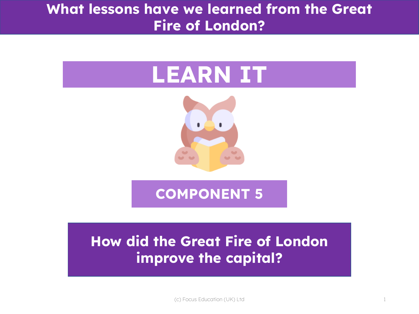How did the Great Fire of London improve the capital? - Presentation