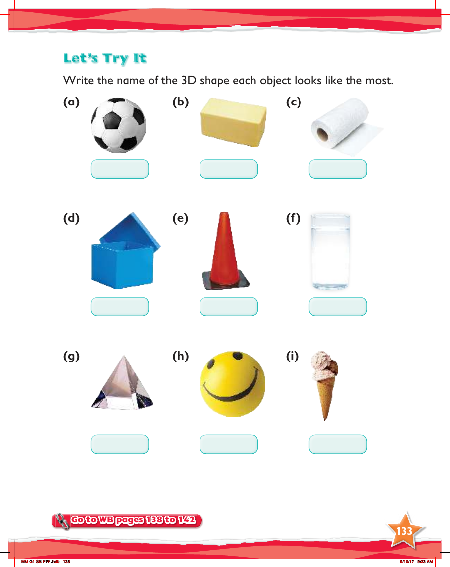Max Maths, Year 1, Try it, 3D shapes