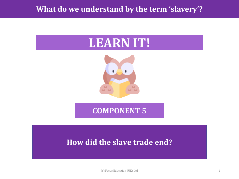How did the slave trade end? - Presentation