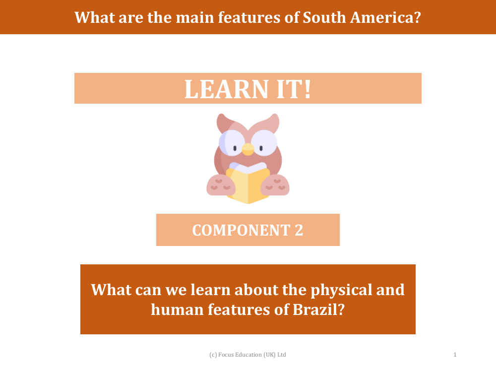 What can we learn about the physical and human features of Brazil? - Presentation