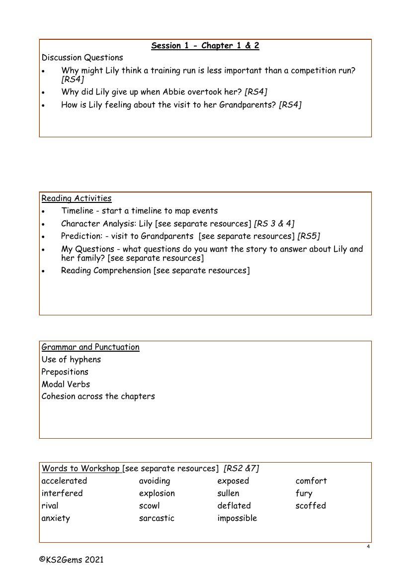 Armistice Runner - Session 1 - Worksheet