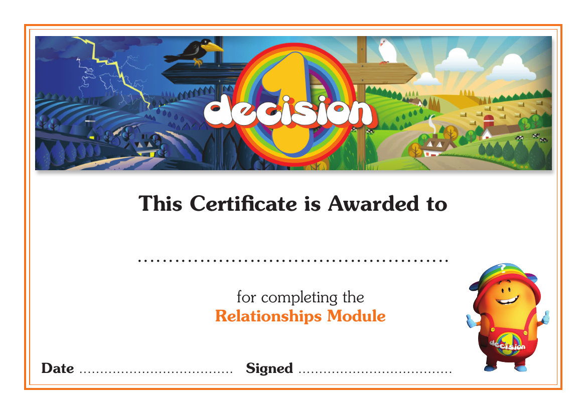 Relationships Certificate