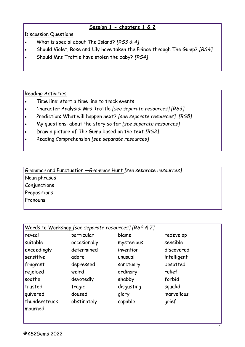 The Secret of Platform 13 - Session 1 - Worksheet