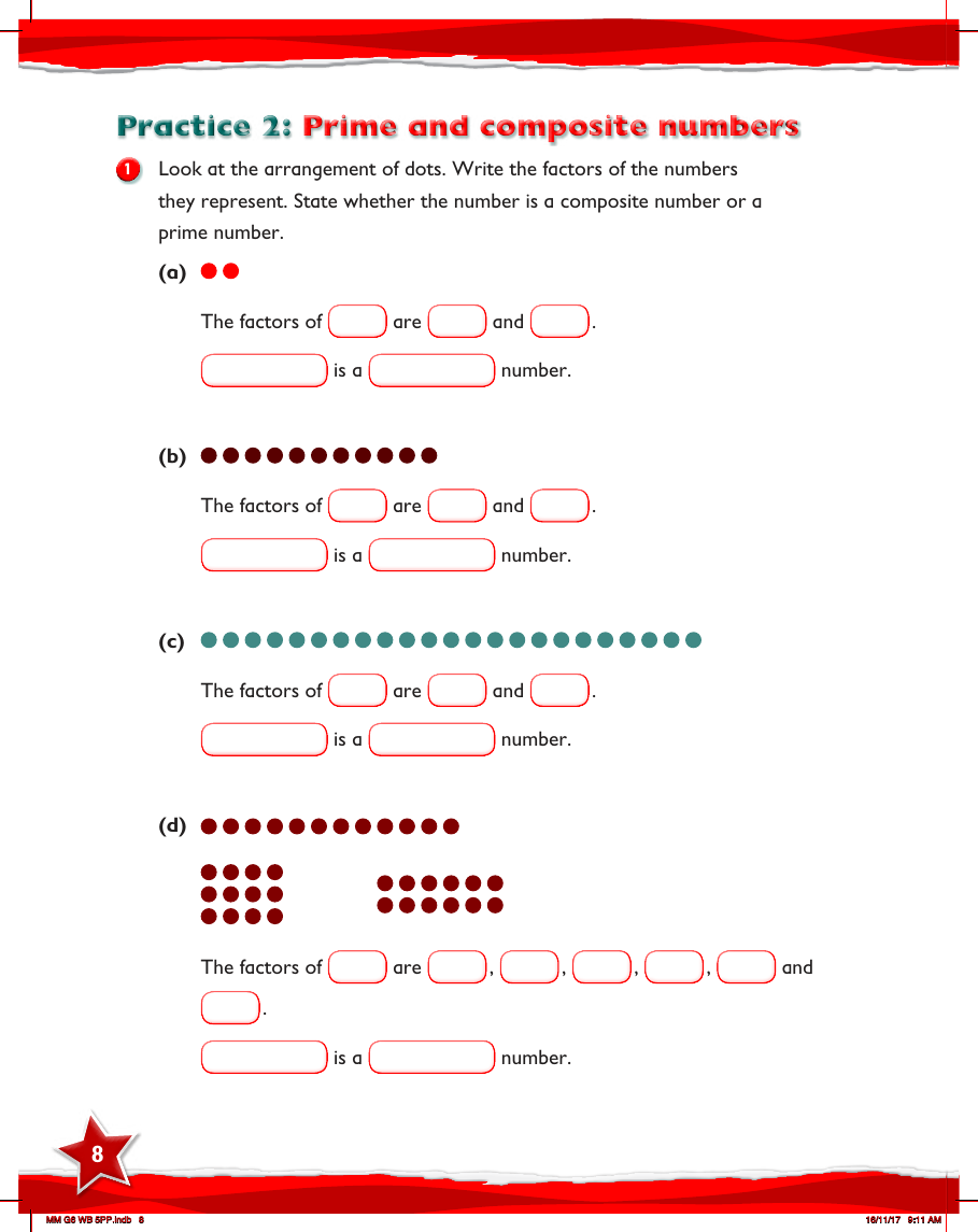 Max Maths, Year 6, Work Book, Prime and composite numbers