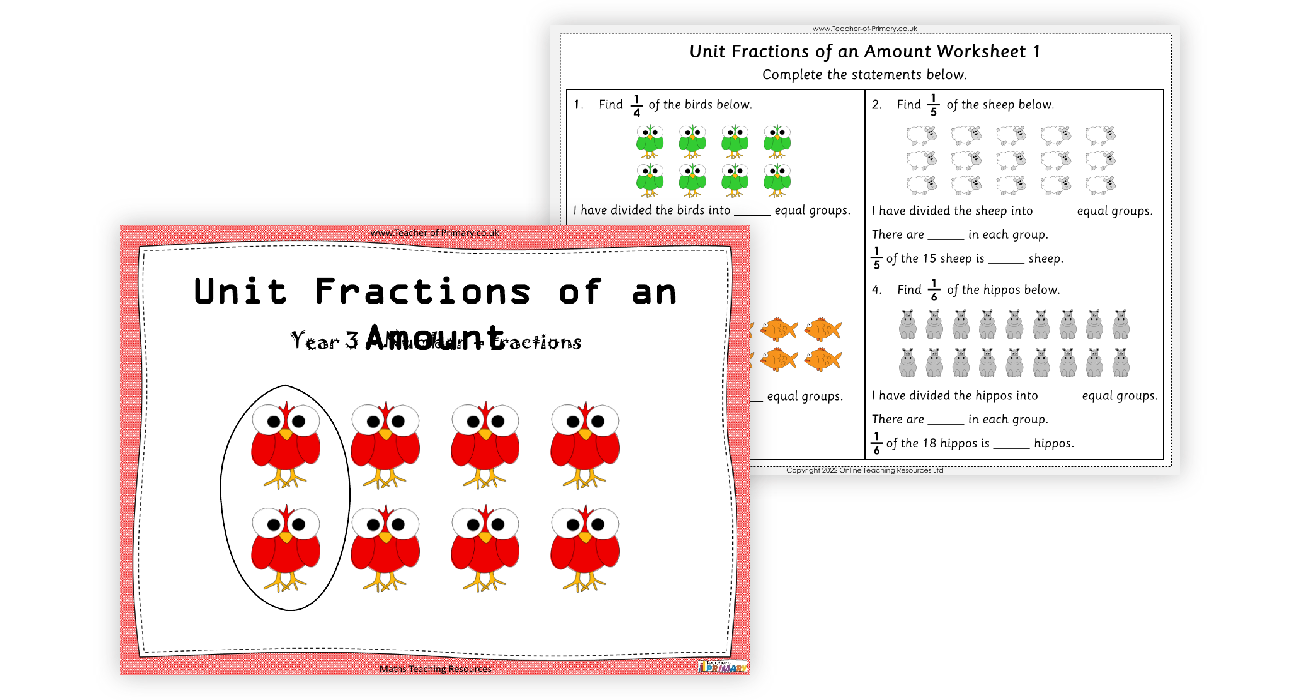unit-fractions-of-an-amount-powerpoint-maths-year-3
