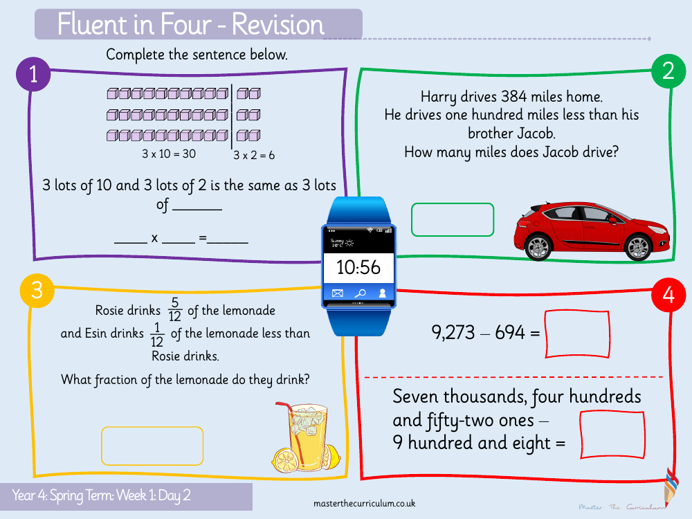 Multiplication and Division - Multiply 3 numbers - Starter