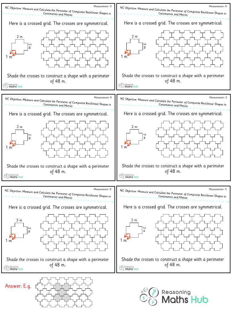 Measure and calculate the perimeter of composite rectilinear shapes in centimetres and metres - Reasoning