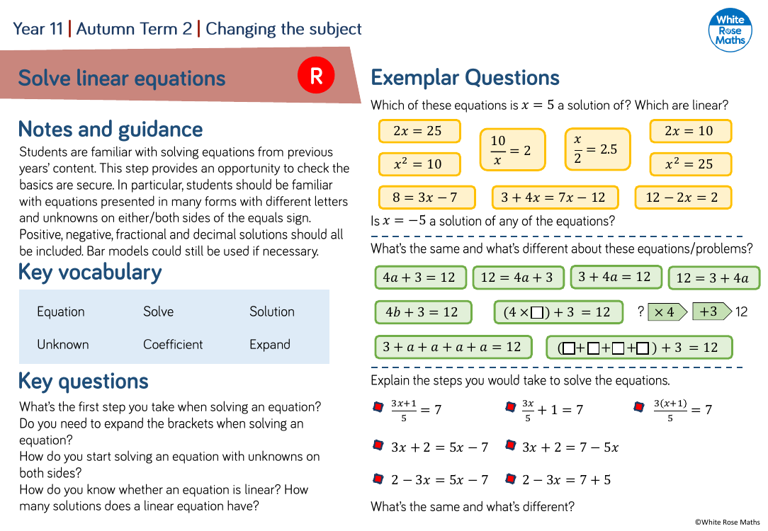 Solve linear equations