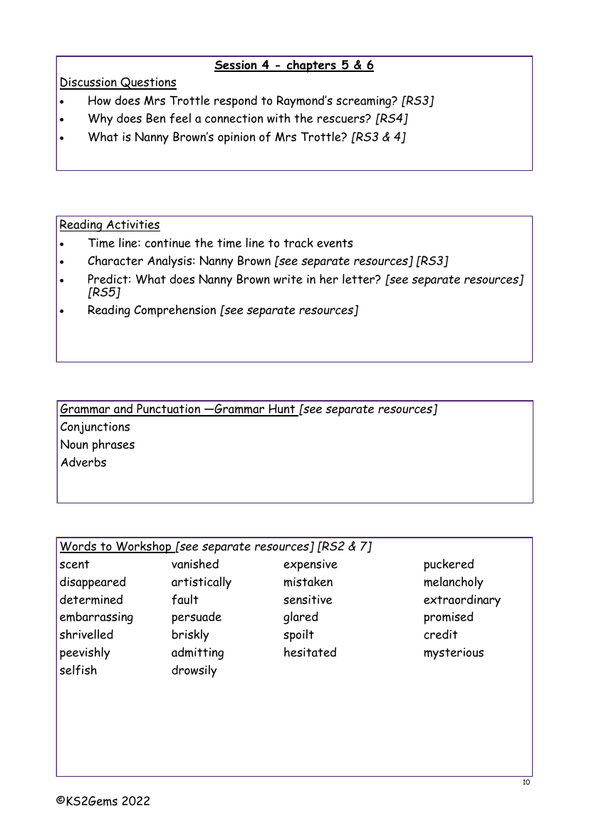 The Secret of Platform 13 - Session 4 - Worksheet