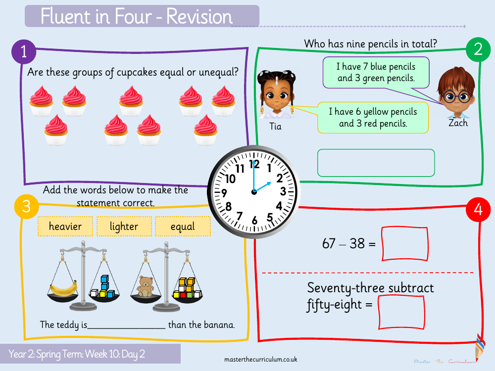 Fractions - Make equal parts - Starter