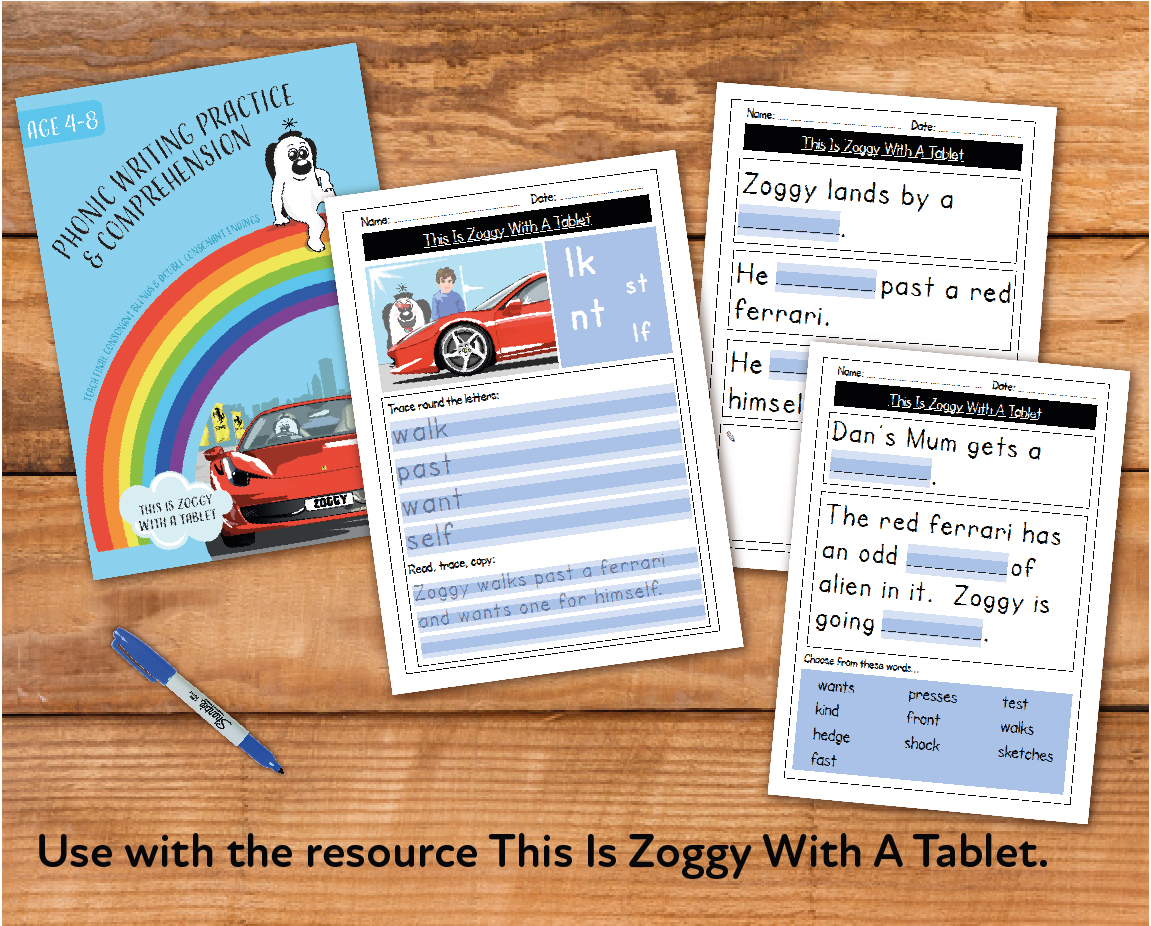 This Is Zoggy With A Tablet - Teacher Notes (Writing And Comprehension Practice)