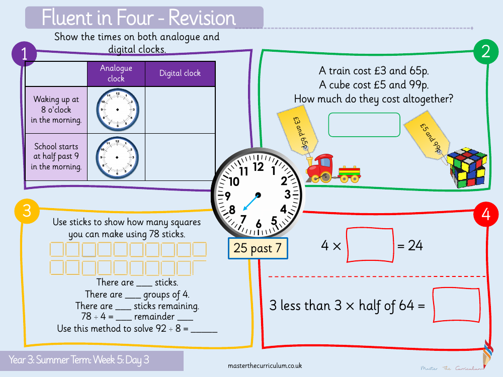 Time - 24-hour clock activity - Starter