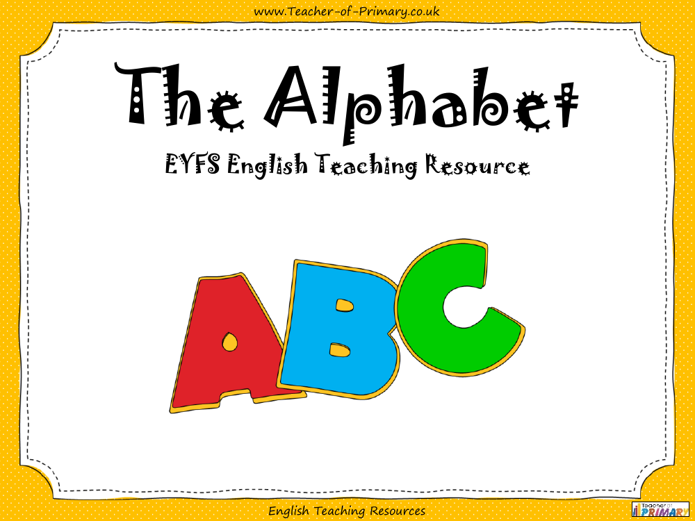 english alphabet powerpoint presentation