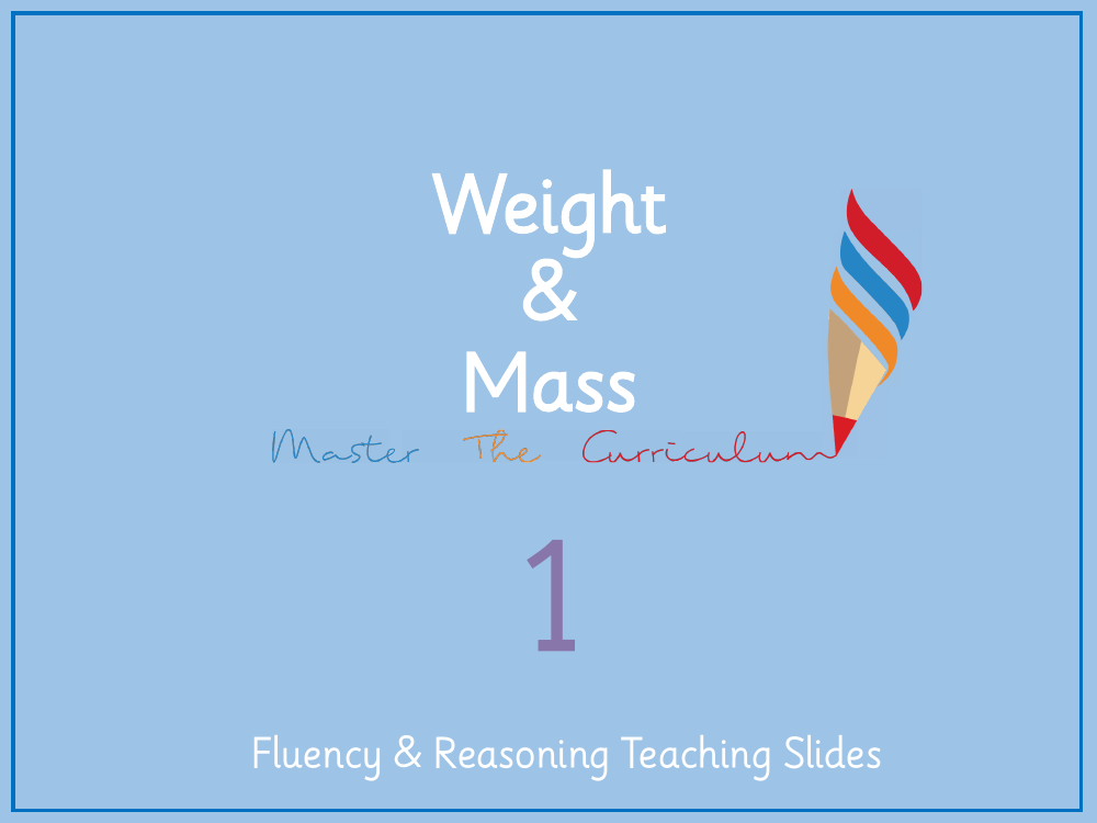 Weight and volume - Measure mass - Presentation